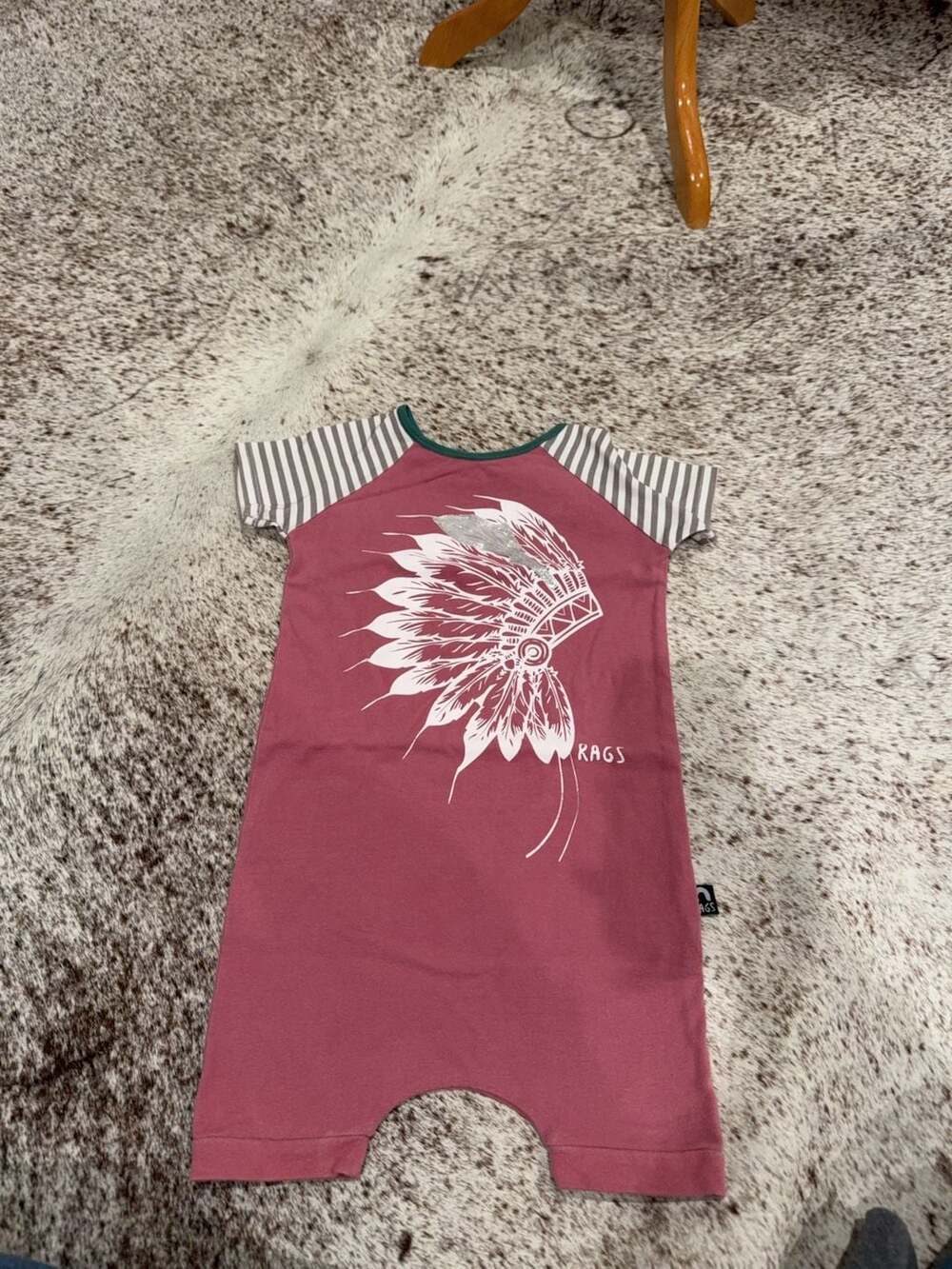 RAGS Toddler Romper Size 2T Headdress Graphic